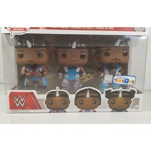 Funko Pop! WWE Big E~Xavier Woods~Kofi Kingston 3-Pack (Toys 'R Us Exclusive)NIB